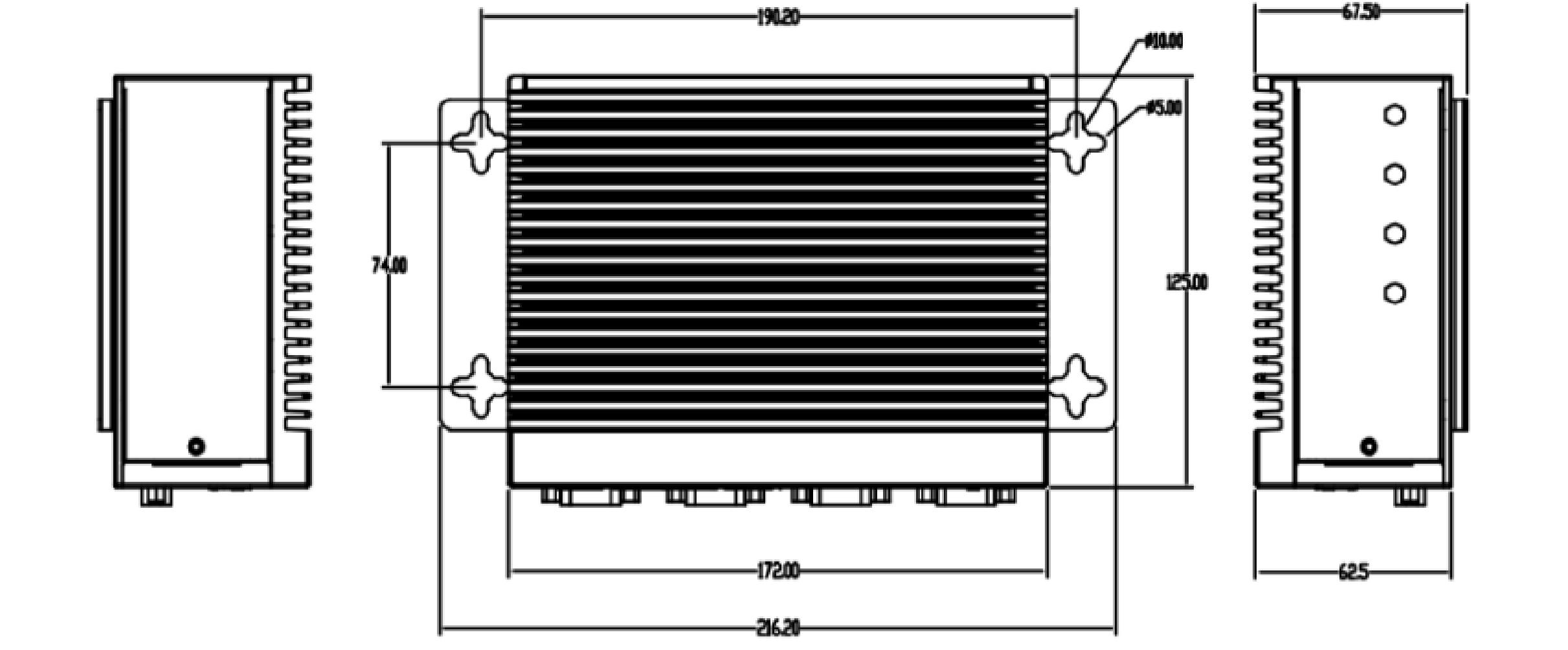 工控機(jī)尺寸圖